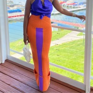 HANIFA SIA MAXI KNIT SKIRT MEDIUM